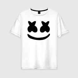 Женская футболка оверсайз Marshmello