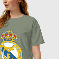 Футболка оверсайз женская Real Madrid FC, цвет: авокадо — фото 2