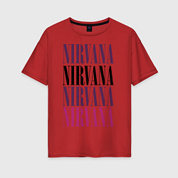 Женская футболка оверсайз Get Nirvana