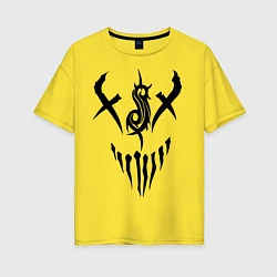 Женская футболка оверсайз Slipknot Demon