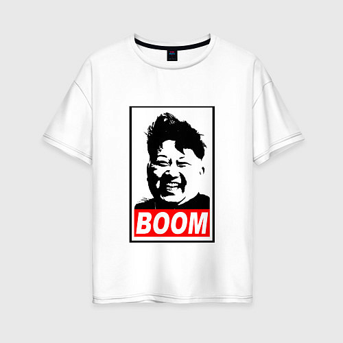 Женская футболка оверсайз BOOM: Kim Chen Eun / Белый – фото 1