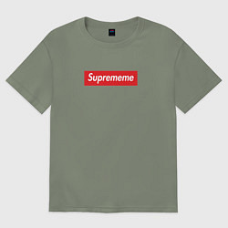 Футболка оверсайз женская Suprememe, цвет: авокадо