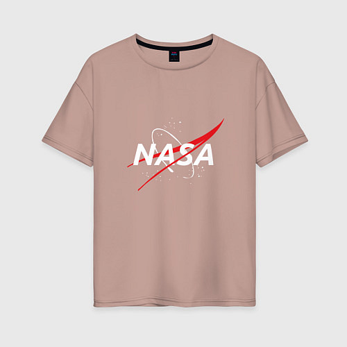 Женская футболка оверсайз NASA: Space Arrow / Пыльно-розовый – фото 1