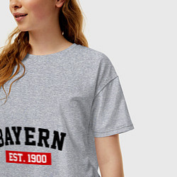 Футболка оверсайз женская FC Bayern Est. 1900, цвет: меланж — фото 2