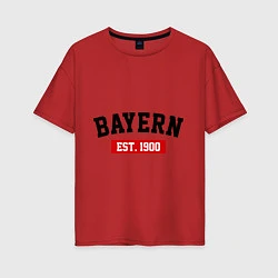 Женская футболка оверсайз FC Bayern Est. 1900