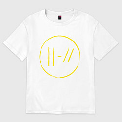 Футболка оверсайз женская Twenty One Pilots: Trench, цвет: белый