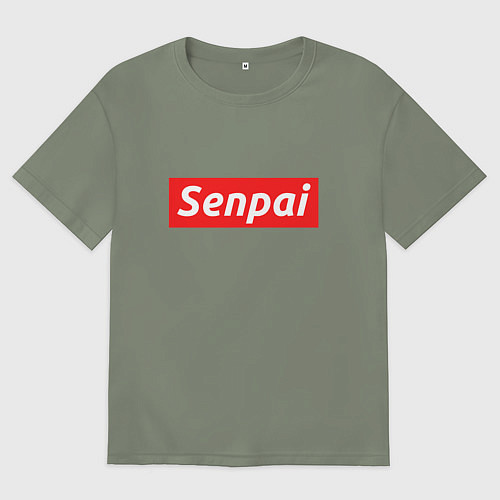 Женская футболка оверсайз Senpai Supreme / Авокадо – фото 1
