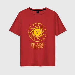 Женская футболка оверсайз Praise The Sun