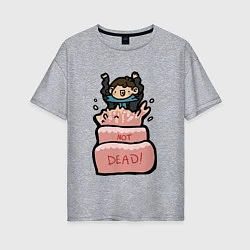 Женская футболка оверсайз Sherlock not dead