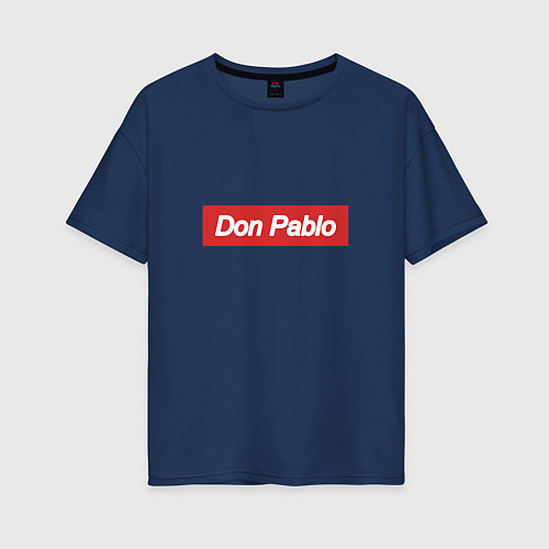 Женская футболка оверсайз Don Pablo Supreme / Тёмно-синий – фото 1