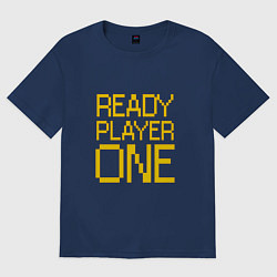 Футболка оверсайз женская Ready Player One, цвет: тёмно-синий