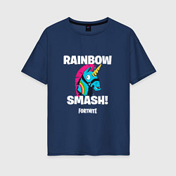 Женская футболка оверсайз Rainbow Smash