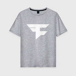 Футболка оверсайз женская FAZE Symbol, цвет: меланж