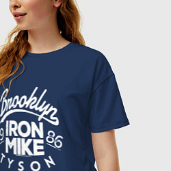 Футболка оверсайз женская Brooklyn: Iron Mike, цвет: тёмно-синий — фото 2