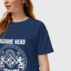 Футболка оверсайз женская Machine Head MCMXCII, цвет: тёмно-синий — фото 2