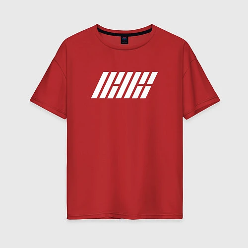 Женская футболка оверсайз IKON / Красный – фото 1