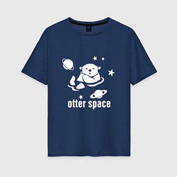 Женская футболка оверсайз Otter Space