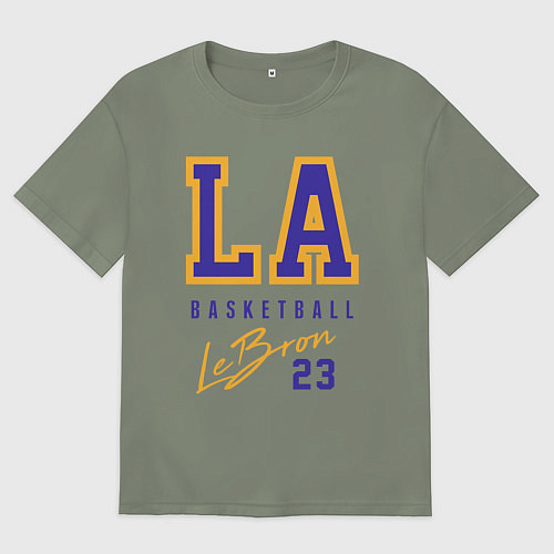 Женская футболка оверсайз Lebron 23: Los Angeles / Авокадо – фото 1