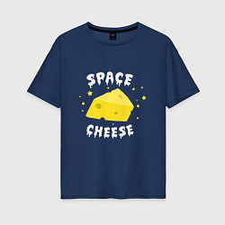 Женская футболка оверсайз Space Cheese