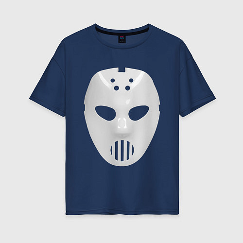 Женская футболка оверсайз Angerfist Mask / Тёмно-синий – фото 1