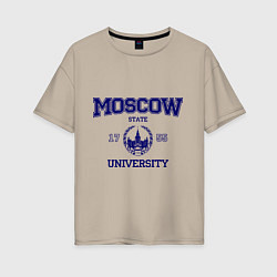 Женская футболка оверсайз MGU Moscow University