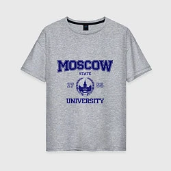 Женская футболка оверсайз MGU Moscow University