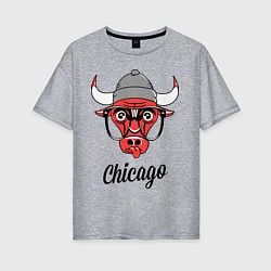 Женская футболка оверсайз Chicago SWAG