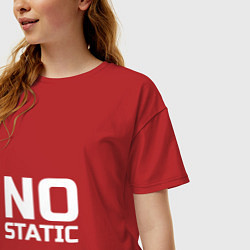 Футболка оверсайз женская No Static, цвет: красный — фото 2