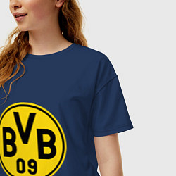 Футболка оверсайз женская BVB 09, цвет: тёмно-синий — фото 2