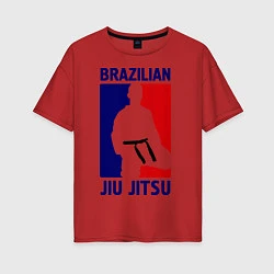 Женская футболка оверсайз Brazilian Jiu jitsu