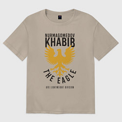 Футболка оверсайз женская Khabib: The Eagle, цвет: миндальный