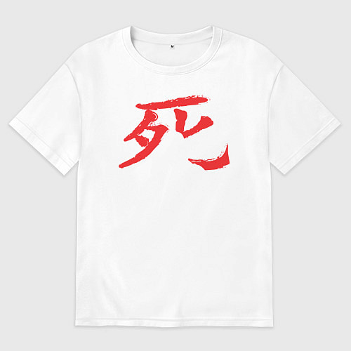 Женская футболка оверсайз Saitama Hero / Белый – фото 1