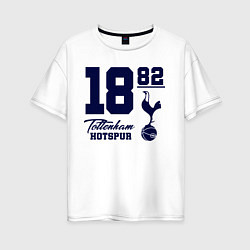 Футболка оверсайз женская FC Tottenham 1882, цвет: белый