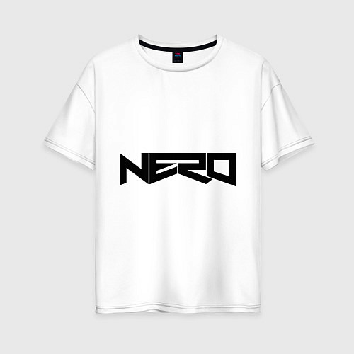 Женская футболка оверсайз Nero / Белый – фото 1