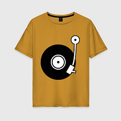 Женская футболка оверсайз Vinyl Mix