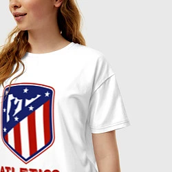 Футболка оверсайз женская Atlecito de Madrid, цвет: белый — фото 2
