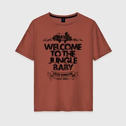 Женская футболка оверсайз Welcome to the Jungle