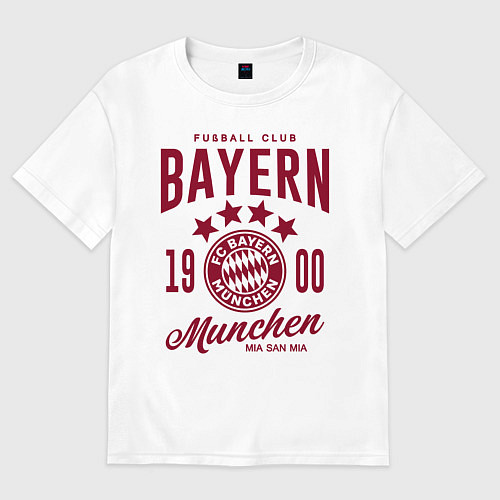 Женская футболка оверсайз Bayern Munchen 1900 / Белый – фото 1