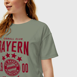 Футболка оверсайз женская Bayern Munchen 1900, цвет: авокадо — фото 2