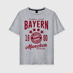 Футболка оверсайз женская Bayern Munchen 1900, цвет: меланж