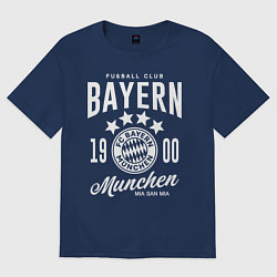 Футболка оверсайз женская Bayern Munchen 1900, цвет: тёмно-синий