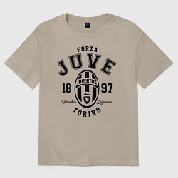 Футболка оверсайз женская Forza Juve 1897: Torino, цвет: миндальный