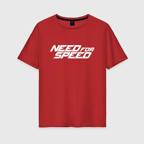Женская футболка оверсайз Need for Speed / Красный – фото 1