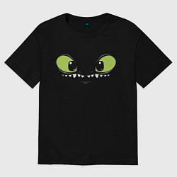 Футболка оверсайз женская Беззубик, цвет: черный