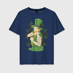 Женская футболка оверсайз St. Patrick's Day: Tatoo