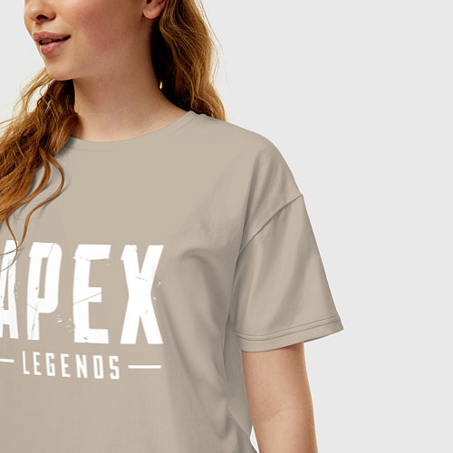 Женская футболка оверсайз Apex Legends / Миндальный – фото 3
