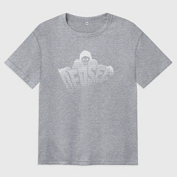 Футболка оверсайз женская DED SEC, цвет: меланж