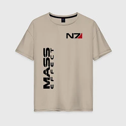 Женская футболка оверсайз MASS EFFECT N7