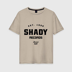 Футболка оверсайз женская Shady records, цвет: миндальный