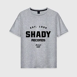 Женская футболка оверсайз Shady records